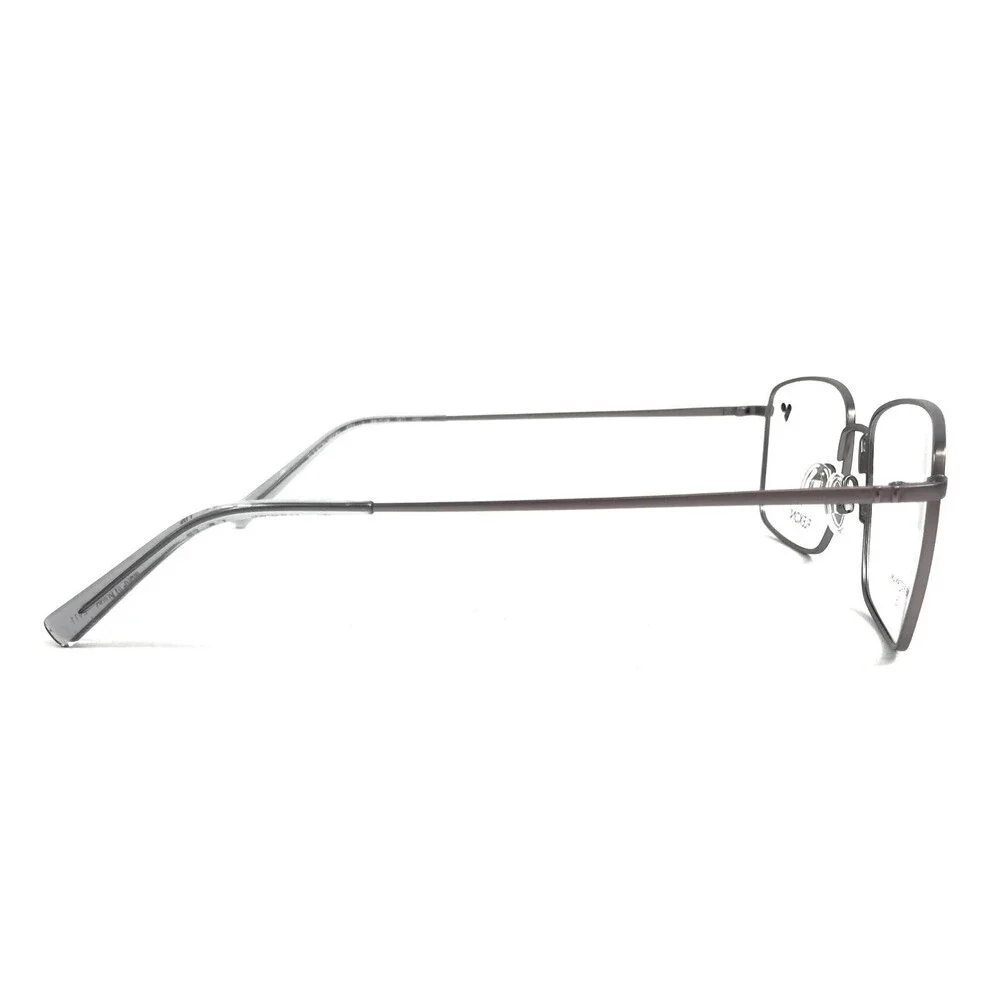 Flexon Eyeglasses Frame H6081 071 Gunmetal Rectangle Wire Rim Titanium 58-18-150